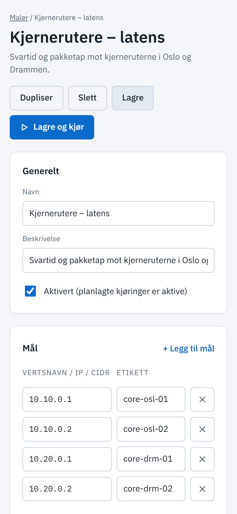 Skjermbilde. På mobil